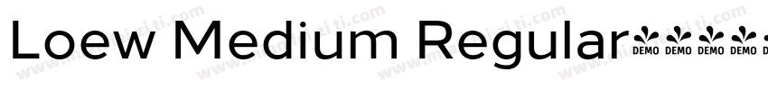 Loew Medium Regular字体转换